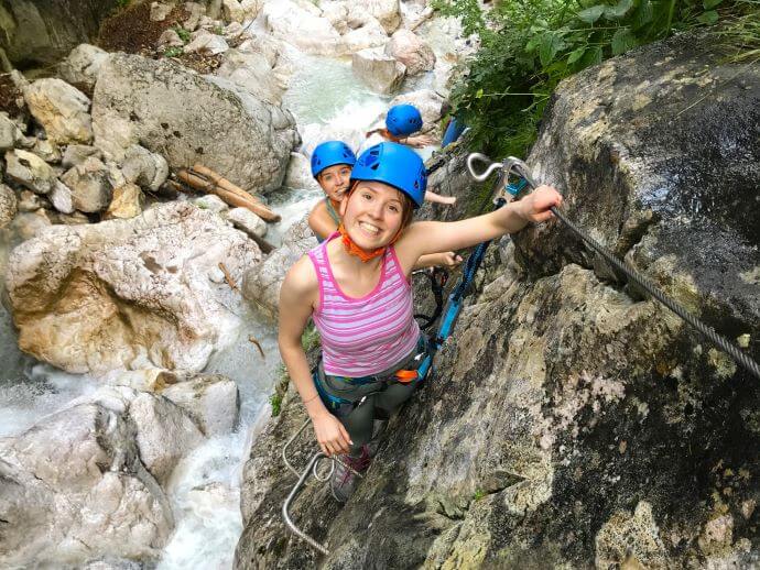 Hvadnik via-ferrata climb